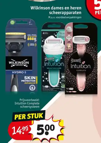 Kruidvat Wilkinson dames en heren scheerapparaten aanbieding