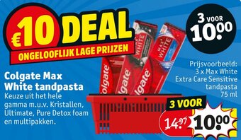 Kruidvat Colgate Max White tandpasta aanbieding