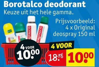 Kruidvat Borotalco deodorant aanbieding
