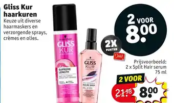 Kruidvat Gliss Kur haarkuren aanbieding