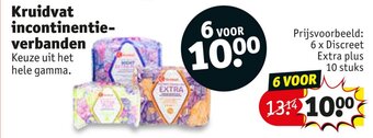 Kruidvat Incontinentie verbanden aanbieding
