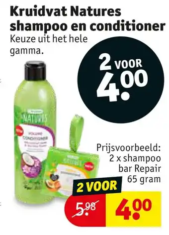 Kruidvat Kruidvat Natures shampoo en confitioner aanbieding