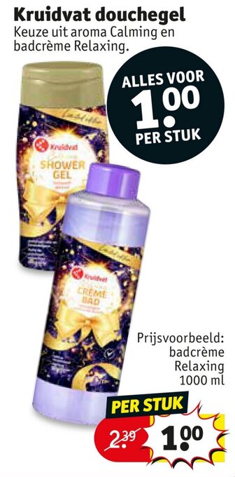 Kruidvat Douchegel aanbieding