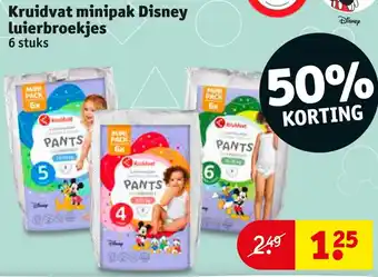 Kruidvat Minipak Disney luierbroekjes aanbieding