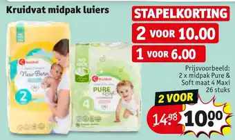 Kruidvat Midpak luiers aanbieding