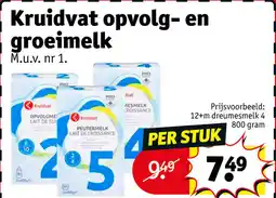 Kruidvat Kruidvat opvolg- en groeimelk aanbieding