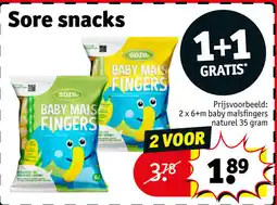 Kruidvat Sore snacks aanbieding