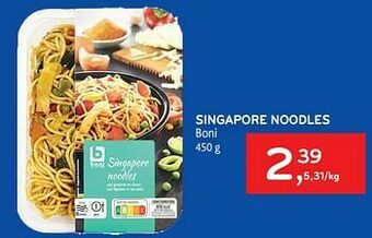 Alvo Singapore noodles boni aanbieding