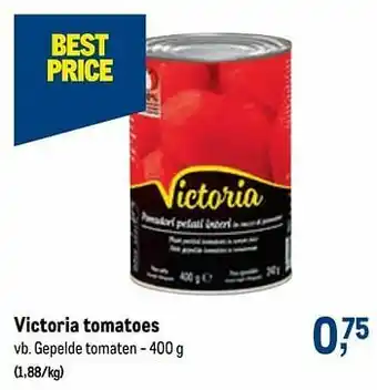 Makro Victoria tomatoes gepelde tomaten aanbieding
