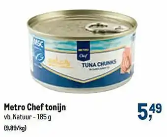 Makro Metro chef tonijn natuur aanbieding