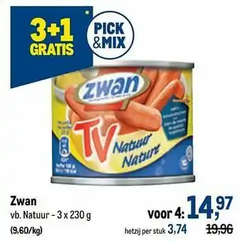 Makro Zwan natuur aanbieding
