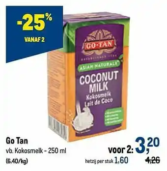 Makro Go tan kokosmelk aanbieding