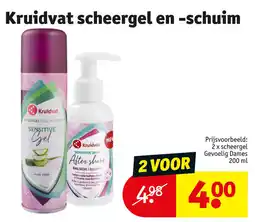 Kruidvat scheergel en schuim