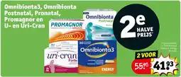 Kruidvat Omnibionta3, Omnibionta Postnatal, Pronatal, Promagnor en U- en Uri-Cran aanbieding