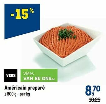 Makro Américain preparé aanbieding