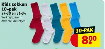 Kruidvat Kids sokken 10-pak aanbieding