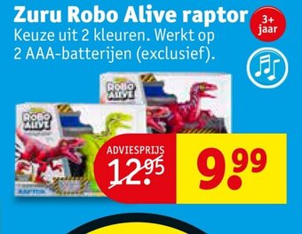 Kruidvat Zuru Robo Alive raptor aanbieding