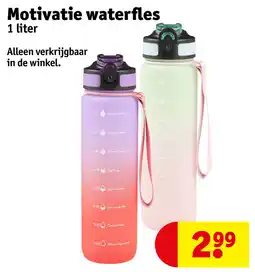 Kruidvat Motivatie waterfles aanbieding