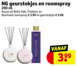 Kruidvat NG geurstokjes en roomspray aanbieding