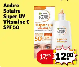 Kruidvat Ambre Solaire Super UV Vitamine C SPF 50 aanbieding