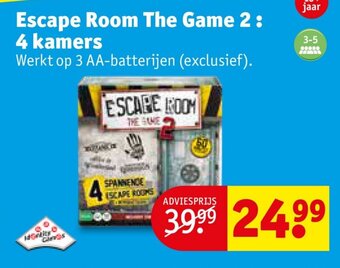 Kruidvat Escape Room The Game 2: 4 kamers aanbieding