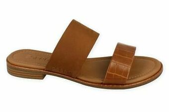 Berca Shoes Esprit Muiltjes Dames Moa Combo - Cognac aanbieding