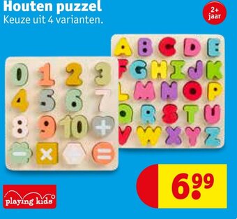 Kruidvat Houten puzzel aanbieding