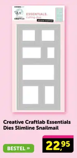 Boekenvoordeel Creative Craftlab Essentials Dies Slimline Snailmail aanbieding