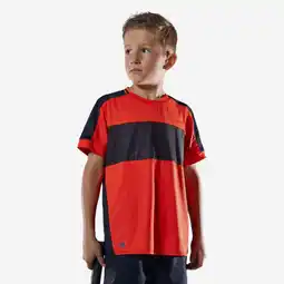 Decathlon Tennisshirt voor jongens TTS Dry rood aanbieding
