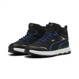 Decathlon Evolve Trail sneakers voor jongeren PUMA Black Hyperlink Blue aanbieding