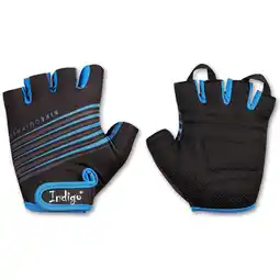 Decathlon Fitness-Cycling Handschoenen INDIGO Zwart-Blauw aanbieding