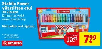 Kruidvat Stabilo Power viltstiften etui aanbieding