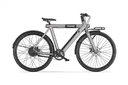 Decathlon Elektrische fiets DAY SPORT FC Grijs 28'' 80km 460Wh Riem, voordrager aanbieding
