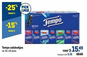 Tempo zakdoekjes