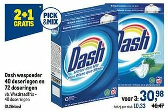 Makro Dash wasdraadfris aanbieding