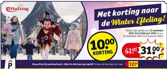 Kruidvat Met korting naar de Winter Efteling aanbieding