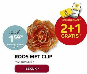 Roos met clip