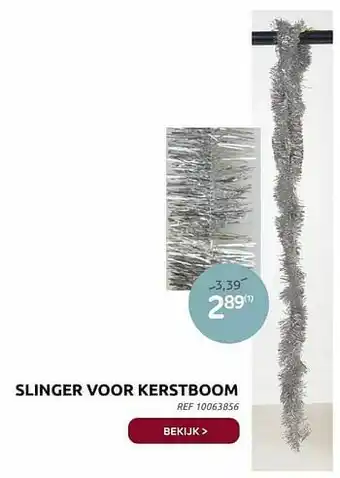 Slinger voor kerstboom