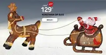 Kerstman op slee