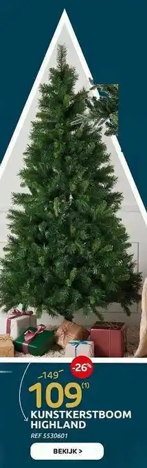 Brico Kunstkerstboom highland aanbieding