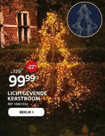 Brico Lichtgevende kerstboom aanbieding