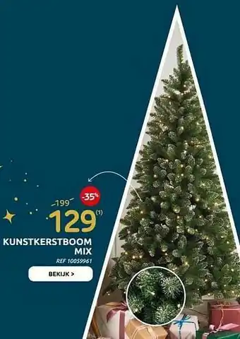 Brico Kunstkerstboom mix aanbieding