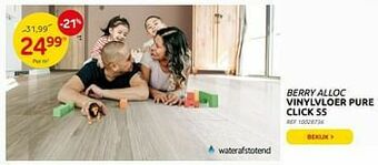Brico Vinylvloer pure click 55 aanbieding