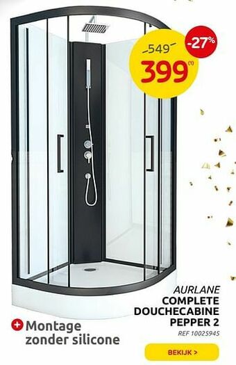 Brico Aurlane complete douchecabine pepper 2 aanbieding