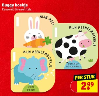 Kruidvat Buggy boekje aanbieding
