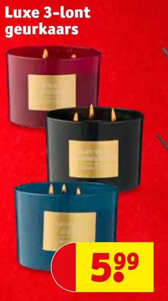 Kruidvat Luxe 3-lont geurkaars aanbieding