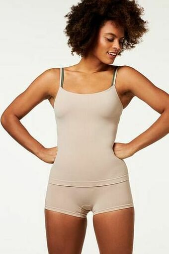 HEMA HEMA Damesboxer Light Control Met Bamboe Beige (beige) aanbieding