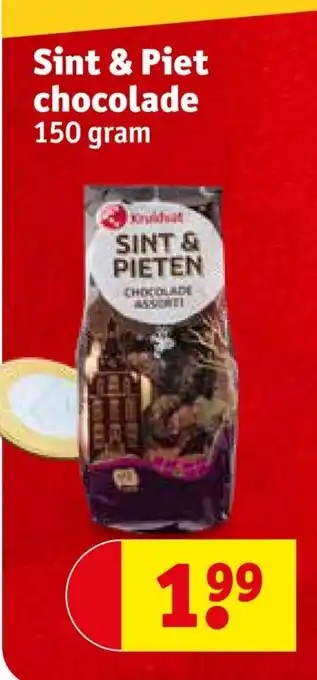 Kruidvat Sint & Piet chocolade 150g aanbieding