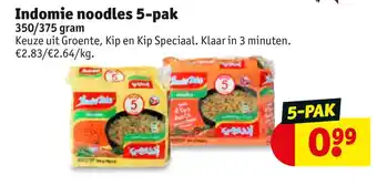Kruidvat Indomie noodles 5-pak aanbieding