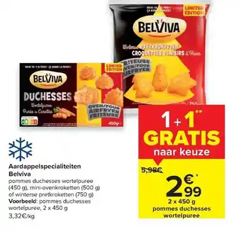 Carrefour Market Aardappelspecialiteiten Belviva aanbieding